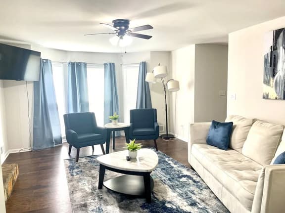 Getaway Home, Front Yard and Smart TVs All Rooms